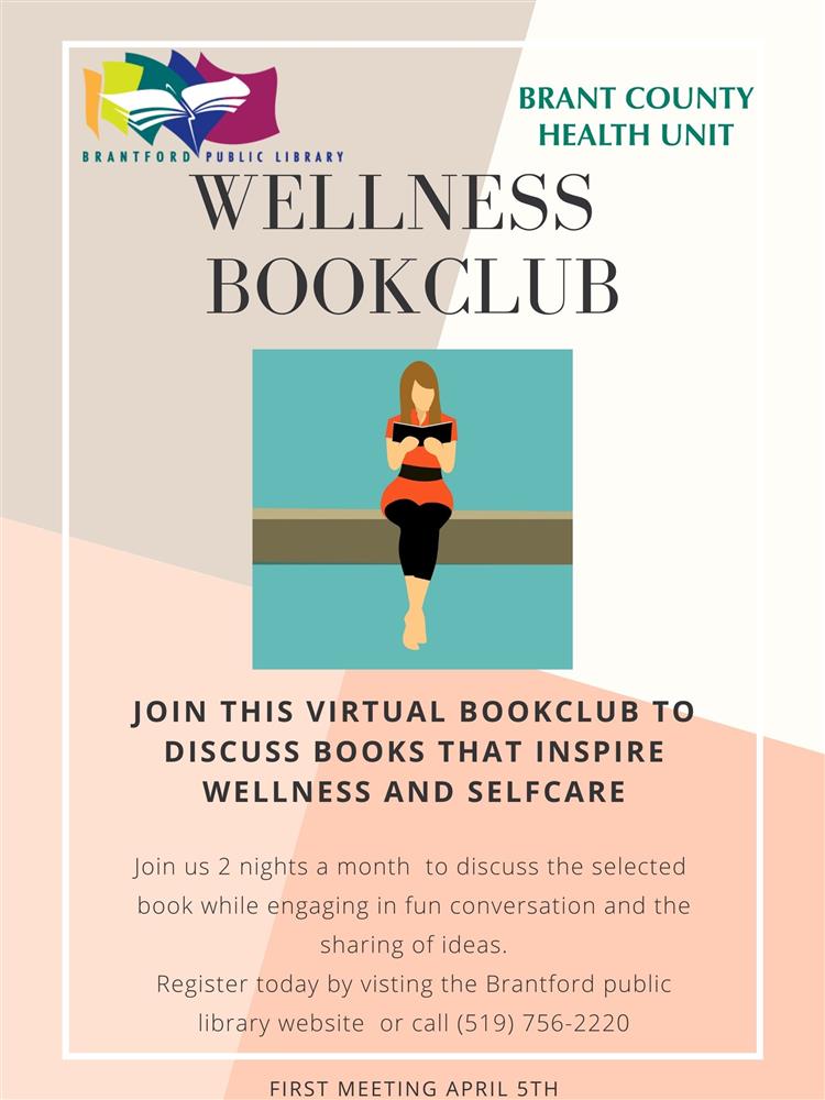 Poster with information about book club.